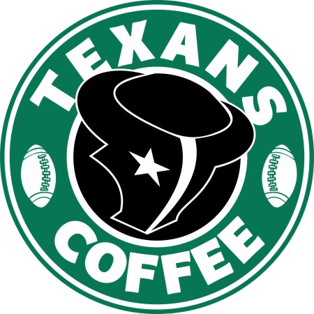 Houston Texans starbucks coffee logo vinyl decal